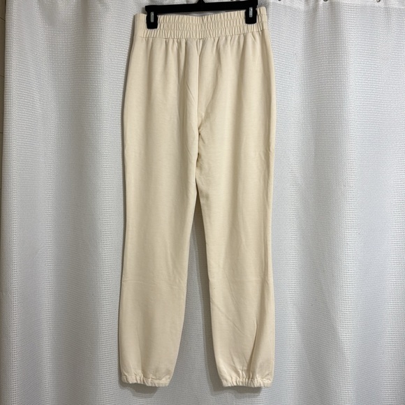 NWOT LOGO LOUNGE BY Lori Goldstein cream pants. Size S - Picture 2 of 7